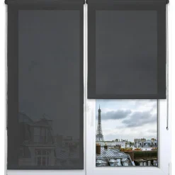 LUANCE Store enrouleur tamisant (60 x 180 cm) Pure béton Gris Best