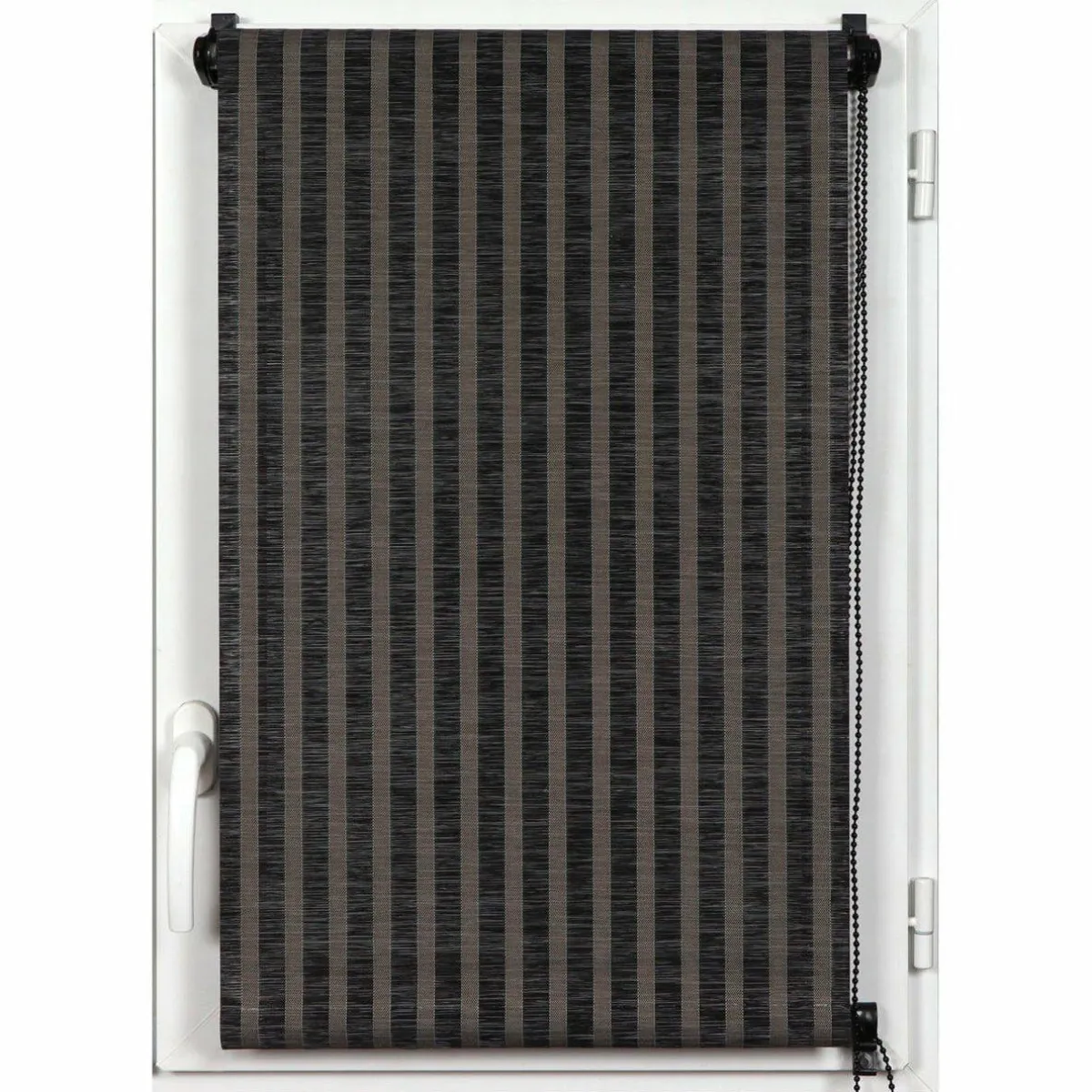 LUANCE Store enrouleur tamisant (60 x 180 cm) Rayures Noir Outlet