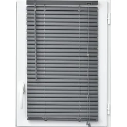 LUANCE Store vénitien (60 x 130 cm) PVC Gris anthracite Gris foncé Outlet