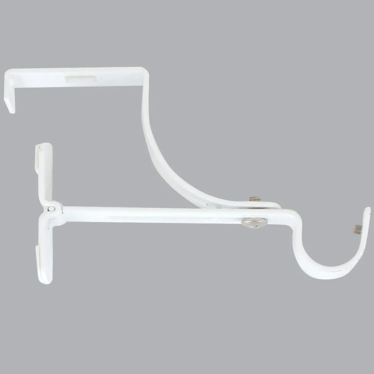 LUANCE Support à tringle pour caisson de volet roulant (L135 / D20 mm) satiné Blanc Clearance
