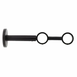 LUANCE Support tringle double extensible (L190 - 230 / D28) Lino mat Noir