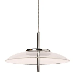 OSTARIA Suspension aluminium sixties LED (D20 cm) UFO Transparent Outlet