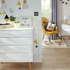 ATMOSPHERA Suspension bois et métal (D15 cm) Break he Blanc Outlet