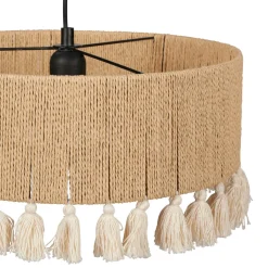 OSTARIA Suspension cercle à pompons et corde (D35 cm) Airo Naturel Sale