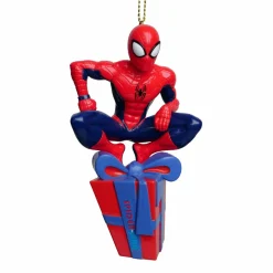 CHRISTMAS INSPIRATIONS Suspension de fête (H10 cm) Disney Spiderman Rouge Discount