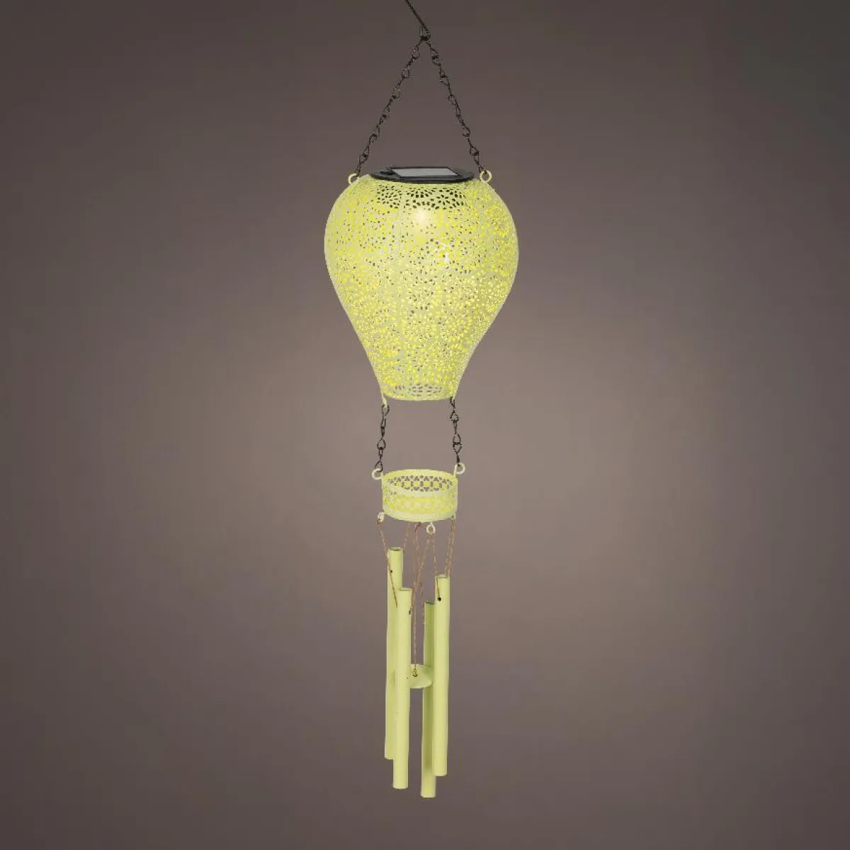 KAEMINGK Suspension de jardin solaire LED (H56 cm) Montgolfière e Vert Sale