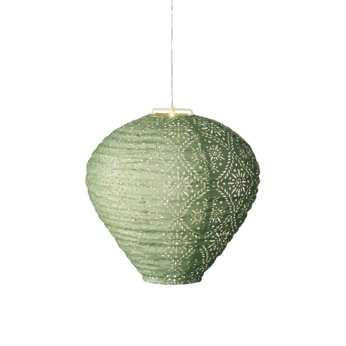 KAEMINGK Suspension de jardin solaire (H28 cm) Lanterne ajourée e Vert Hot