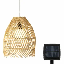 #N/A Suspension de jardin solaire LED (D28 cm) Tropical Naturel Beige Online