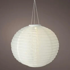 #N/A Suspension de jardin solaire (H35 cm) Lanterne chinoise he Blanc Sale