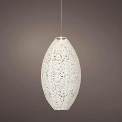 KAEMINGK Suspension de jardin solaire (H38 cm) Lanterne ajourée he Blanc Clearance