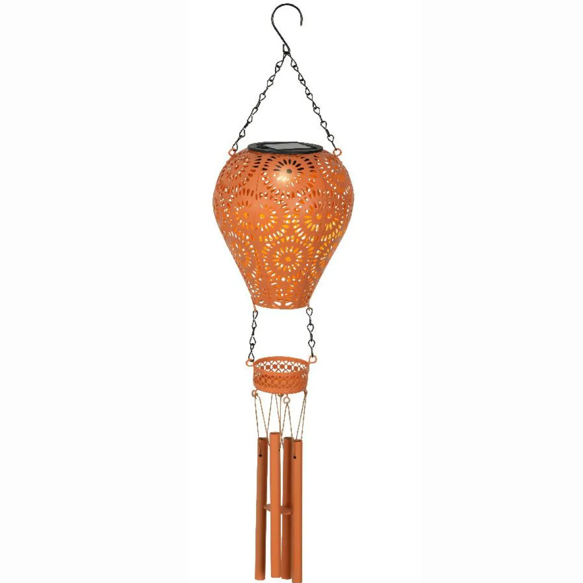 KAEMINGK Suspension de jardin solaire LED (H56 cm) Montgolfière Orange Online
