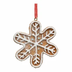 FEERIC LIGHTS Suspension de Noël (D8 cm) Flocon en cookie Marron Outlet