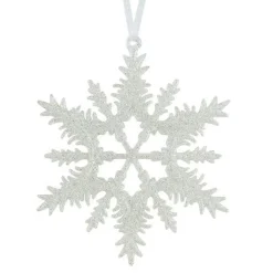 KAEMINGK Suspension de Noël (D13 cm) Flocon éclat givré pailleté Perle Discount
