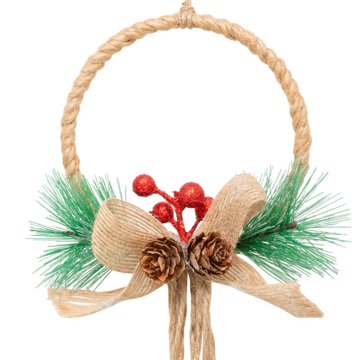 JJA Suspension de Noël déco (H55 cm) Grelots en métal Rouge