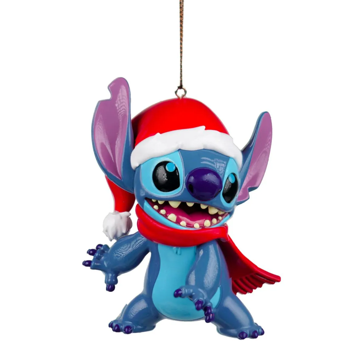 CHRISTMAS INSPIRATIONS Suspension de Noël Disney (H8 cm) Stitch rigolo Bleu Hot