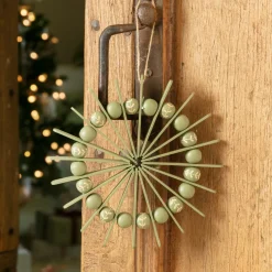 KAEMINGK Suspension de Noël en bois (D20 cm) Scandinave Vert Outlet