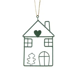 KAEMINGK Suspension de Noël en métal (H13 cm) Maison d'hiver clair Vert Online