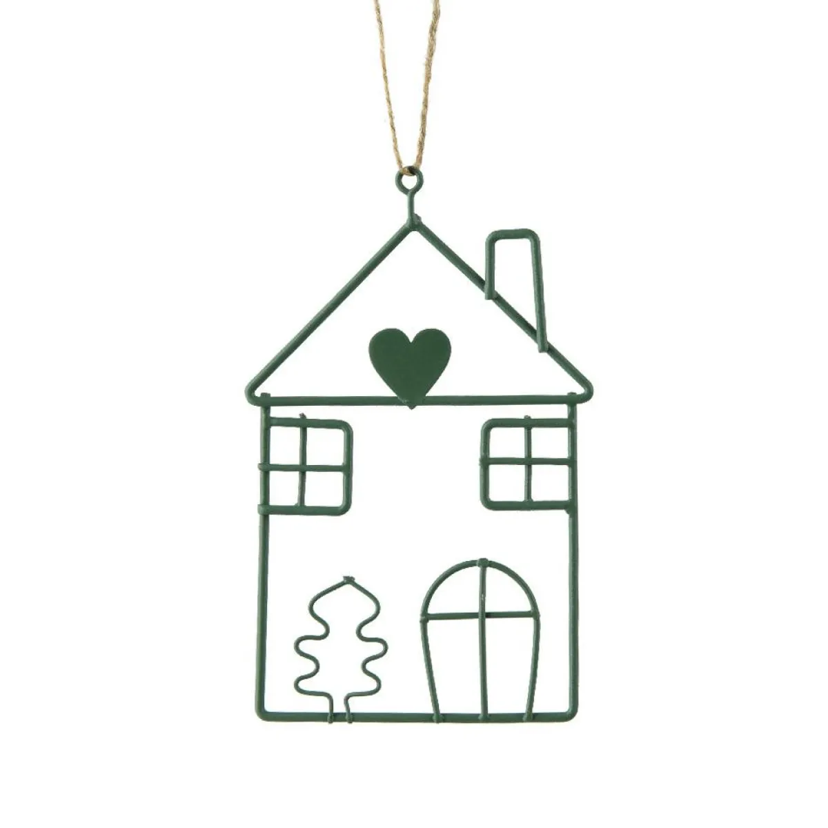 KAEMINGK Suspension de Noël en métal (H13 cm) Maison d'hiver clair Vert Online