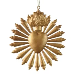 KAEMINGK Suspension de Noël en métal (D14 cm) Exvoto de Noël vieilli Or Online