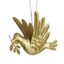 KAEMINGK Suspension de Noël en métal (H9 cm) Pigeon lumière Or Discount