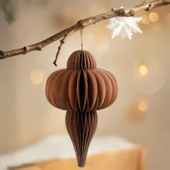 KAEMINGK Suspension de Noël en papier (H20 cm) fermeture Magnétique Brun café Marron Online