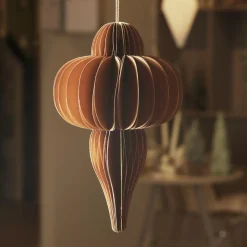 KAEMINGK Suspension de Noël en papier (H20 cm) fermeture Magnétique Brun café Marron Online