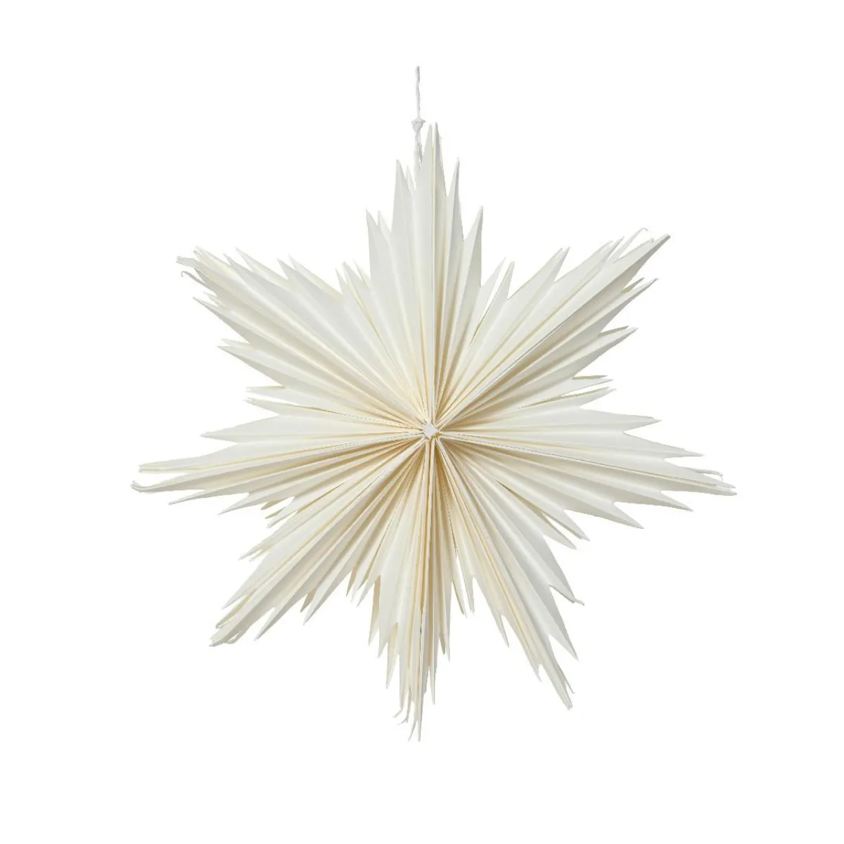 KAEMINGK Suspension de Noël en papier (D30 cm) Étoile glacée Blanc Discount