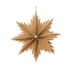 KAEMINGK Suspension de Noël en papier (D30 cm) Étoile glacée Naturel Sale