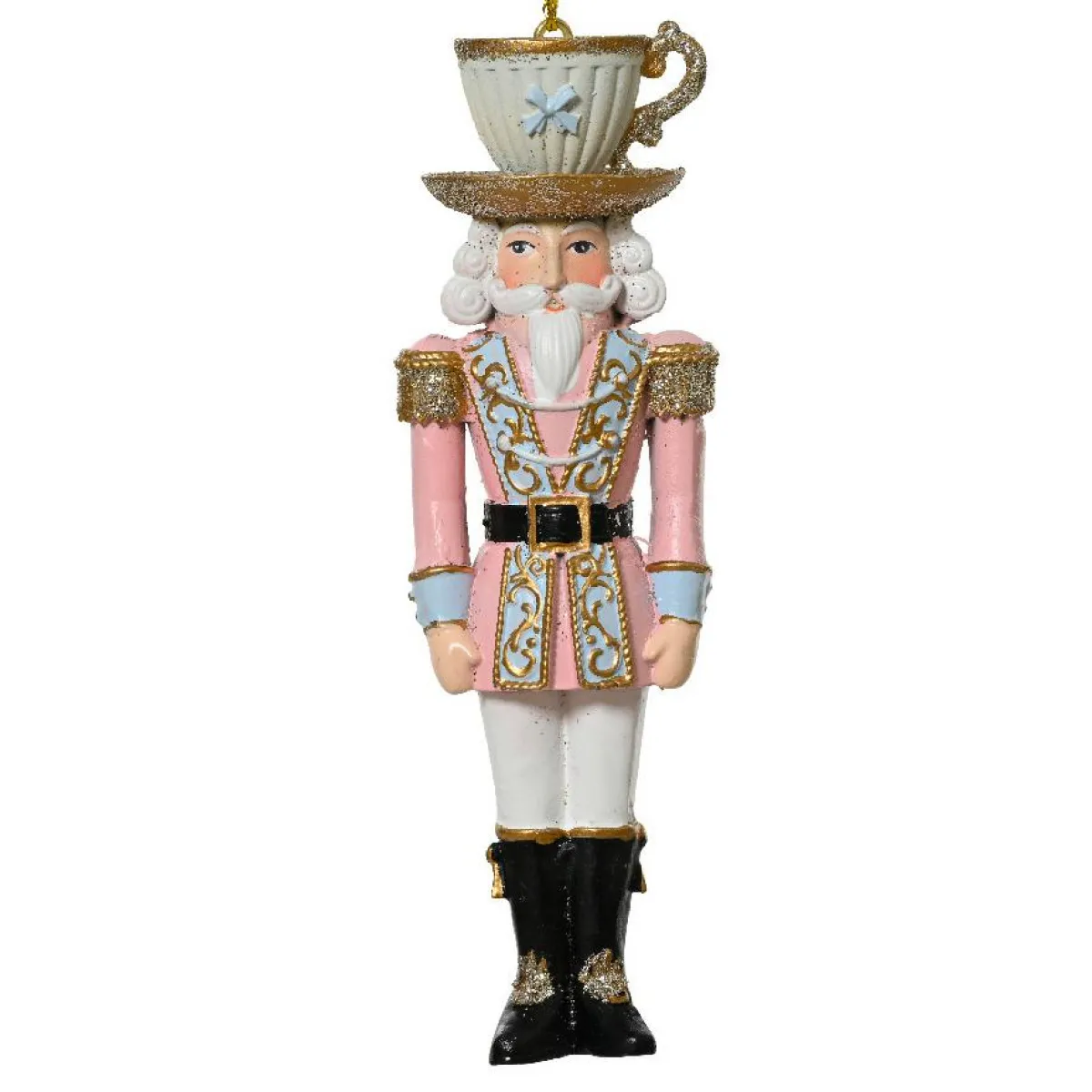 KAEMINGK Suspension de Noël (H12 cm) Casse-noisette Tea time Rose Clearance