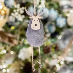 KAEMINGK Suspension de Noël (H19 cm) Cerf Melo Marron foncé Hot