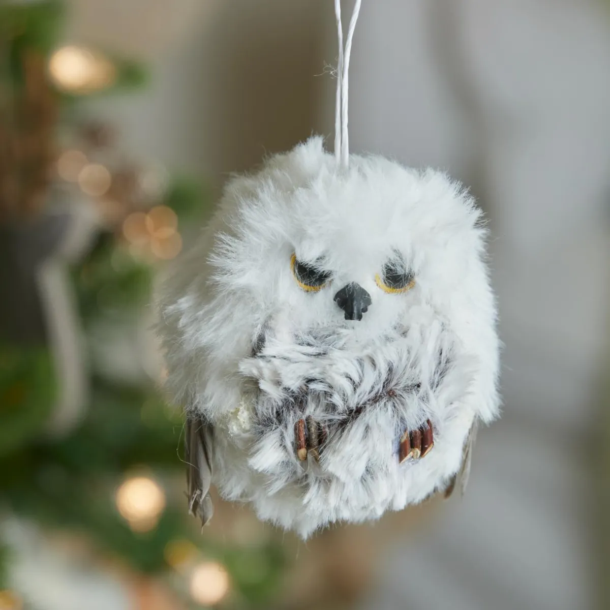 KAEMINGK Suspension de Noël (H6 cm) Chouette d'hiver Fourrure e Gris Online