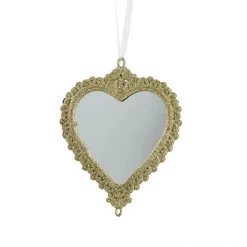 KAEMINGK Suspension de Noël (H14 cm) Cœur bohème Or Clearance