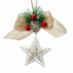 KAEMINGK Suspension de Noël (H15 cm) Décor étoilé Multicolore Sale