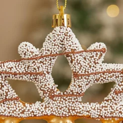 KAEMINGK Suspension de Noël H13 cm) Flocon gourmand Chocolat Marron