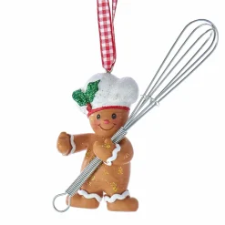 CHRISTMAS INSPIRATIONS Suspension de Noël (H8 cm) Fouet Marron Discount