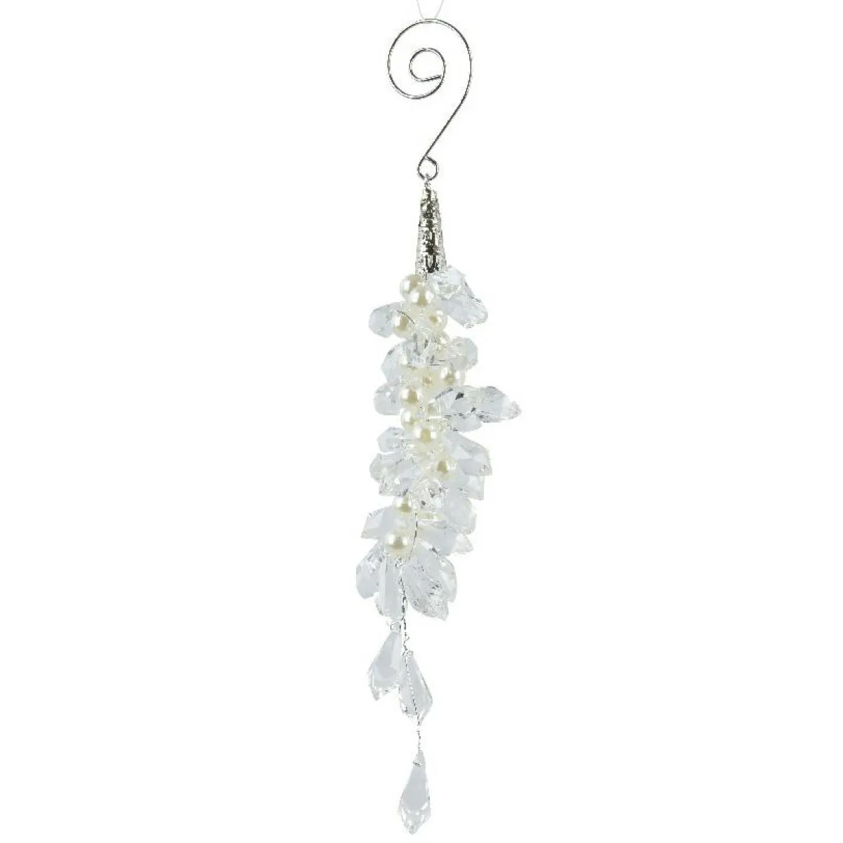 KAEMINGK Suspension de Noël (H15 cm) Gouttes de givre Transparent Discount