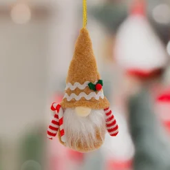 JJA Suspension de Noël (H14 cm) Lutin gourmand Marron clair Outlet