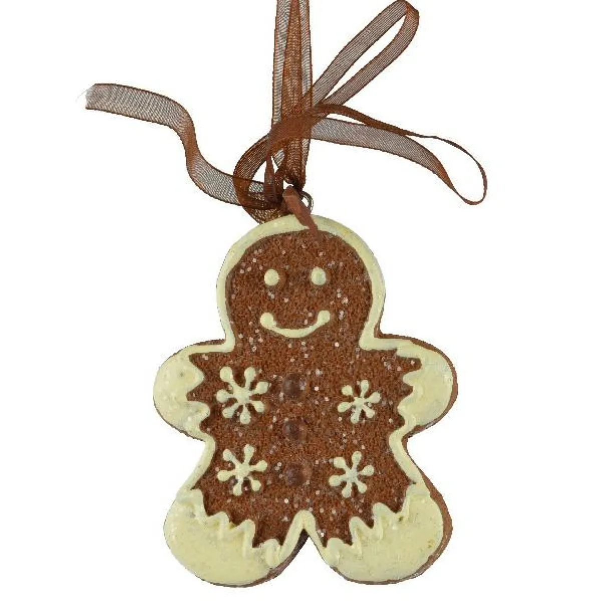 KAEMINGK Suspension de Noël (H7 cm) Pain d'épice Martin Chocolat Marron Best