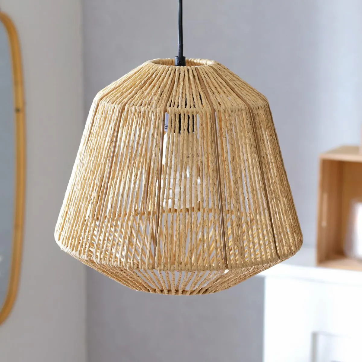 ATMOSPHERA Suspension en corde (D29 cm) Ethnik Naturel Online