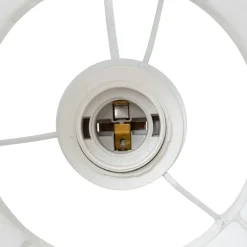 Atmosphera, cru017dateur d'intu017drieur Suspension luminaire coton (37 x 24 cm) Toby Blanc
