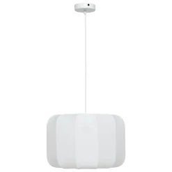 Atmosphera, cru017dateur d'intu017drieur Suspension luminaire coton (37 x 24 cm) Toby Blanc