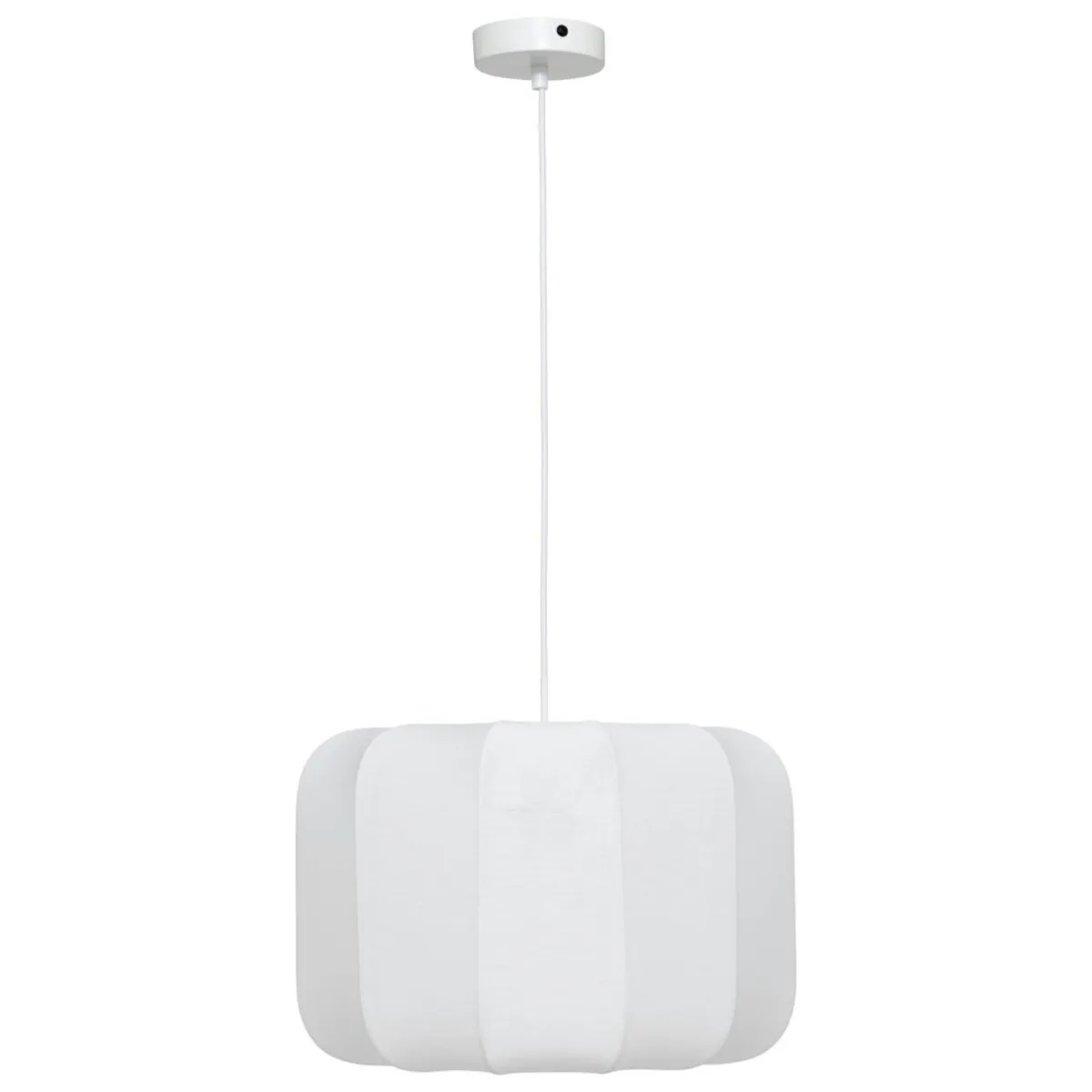 Atmosphera, cru017dateur d'intu017drieur Suspension luminaire coton (37 x 24 cm) Toby Blanc