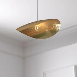 Atmosphera, cru017dateur d'intu017drieur Suspension luminaire métal (56 x 42 cm) Arlo Or Discount