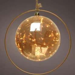 KAEMINGK Suspension lumineuse à piles 30 LED (D20 cm) Lune d’Hiver et blanc chaud Ambre Discount