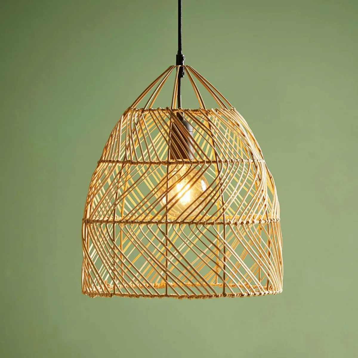 OSTARIA Suspension lumineuse bambou (D30 cm) Haiku Naturel Hot
