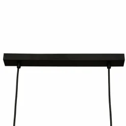 ATMOSPHERA Suspension lumineuse bois acacia (L70 x H120 cm) Edena Noir New