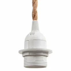 OSTARIA Suspension lumineuse chanvre (H90 cm) Corde he Blanc Clearance