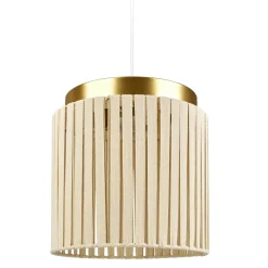 OSTARIA Suspension lumineuse coton et métal (D28 cm) Khéops Or Sale