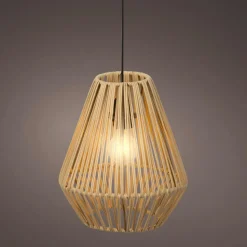 KAEMINGK Suspension lumineuse de jardin à piles 15 LED (H27 cm) Messya Naturel Outlet