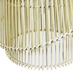 EMINZA Suspension lumineuse design en bambou (H36 cm) Alicante Naturel